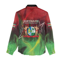 Suriname Independence Day Women Casual Shirt Wan Switi Srefidensi Dey - Wonder Print Shop