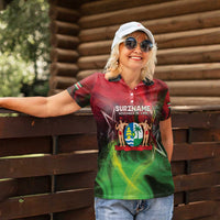 Suriname Independence Day Women Polo Shirt Wan Switi Srefidensi Dey - Wonder Print Shop