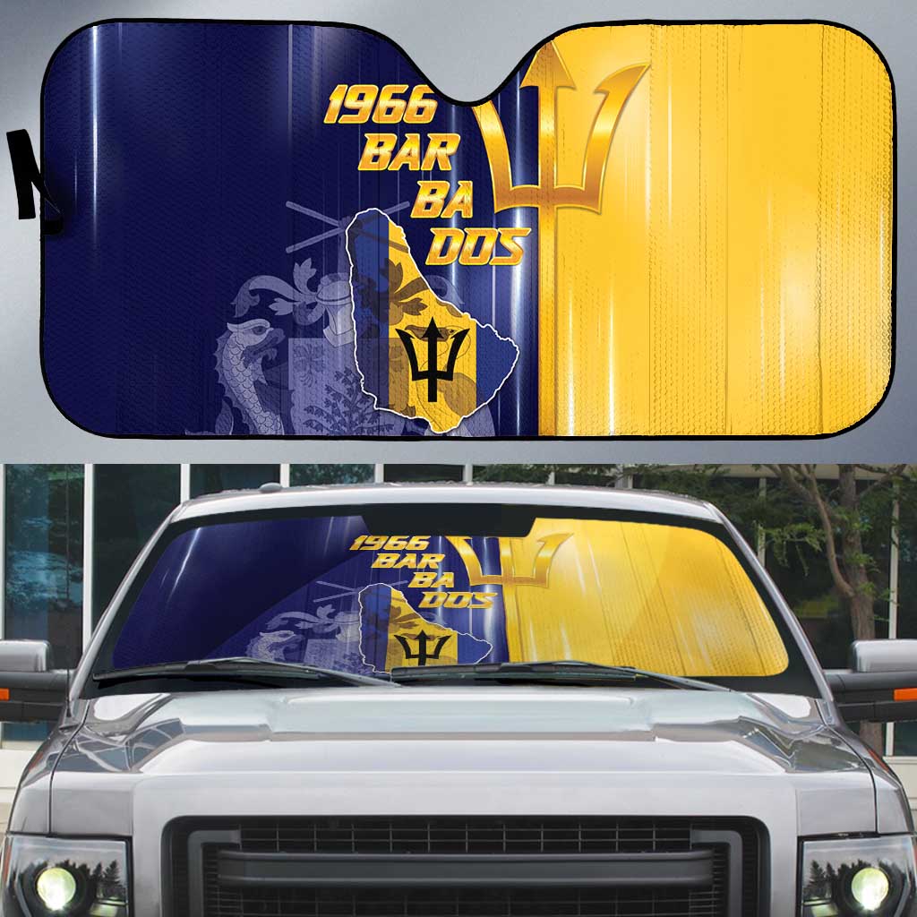 Barbados Independence Day Auto Sun Shade Proud To Be Barbadian - Wonder Print Shop