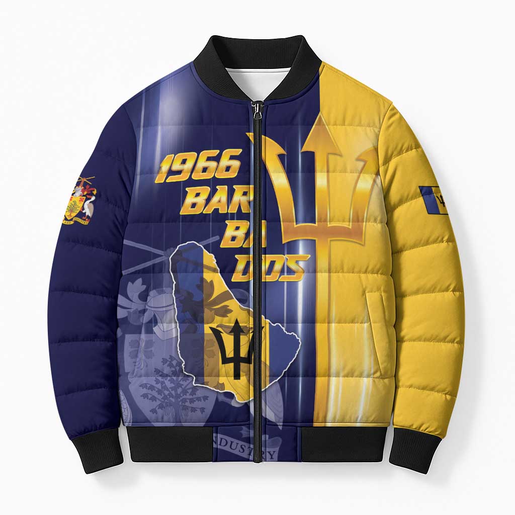 Barbados Independence Day Bomber Puffer Jacket Proud To Be Barbadian - Wonder Print Shop