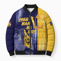 Barbados Independence Day Bomber Puffer Jacket Proud To Be Barbadian - Wonder Print Shop