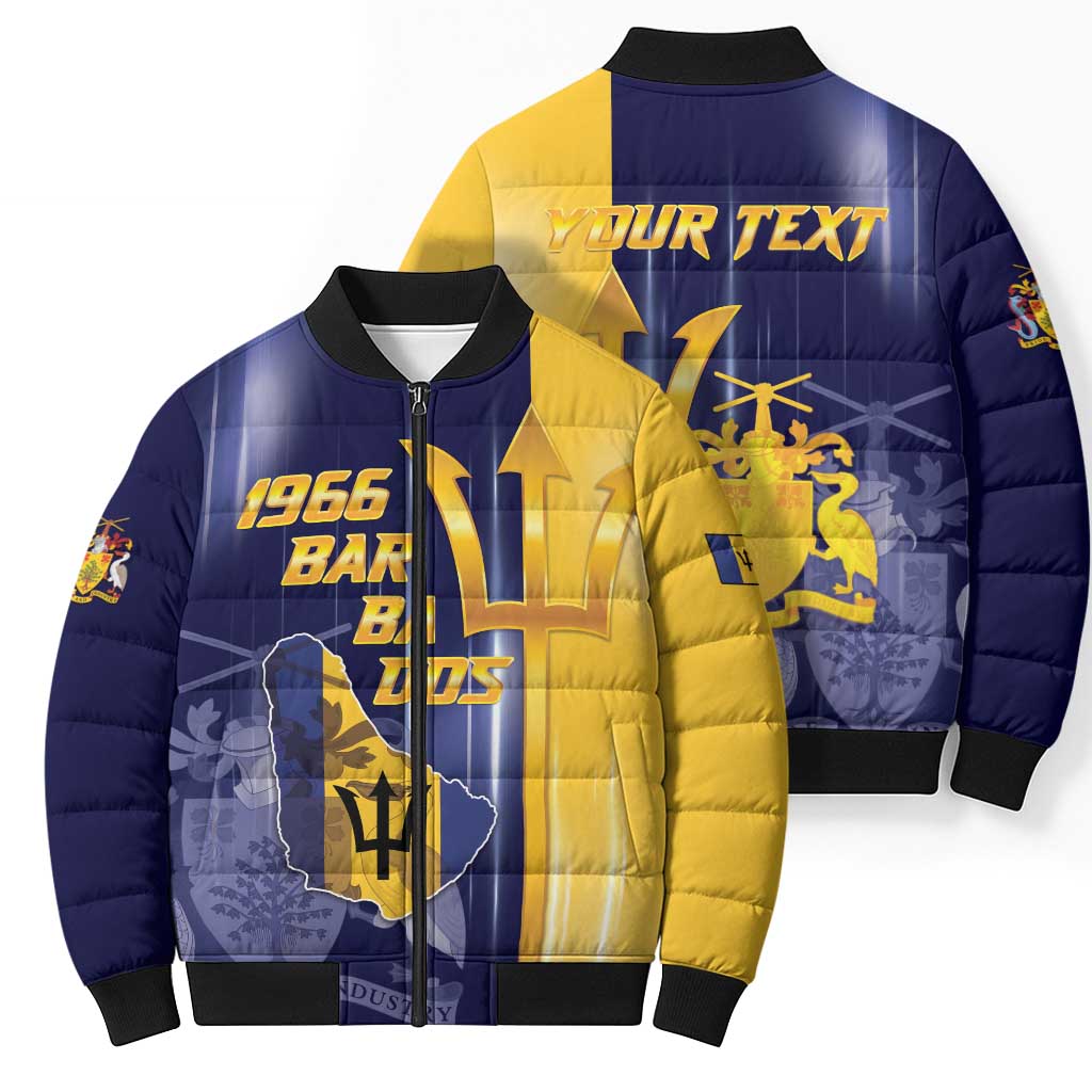 Barbados Independence Day Bomber Puffer Jacket Proud To Be Barbadian - Wonder Print Shop