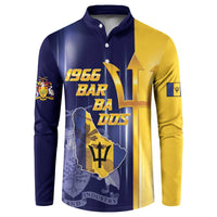 Barbados Independence Day Button Sweatshirt Proud To Be Barbadian - Wonder Print Shop