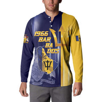 Barbados Independence Day Button Sweatshirt Proud To Be Barbadian - Wonder Print Shop