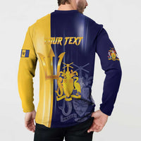 Barbados Independence Day Button Sweatshirt Proud To Be Barbadian - Wonder Print Shop