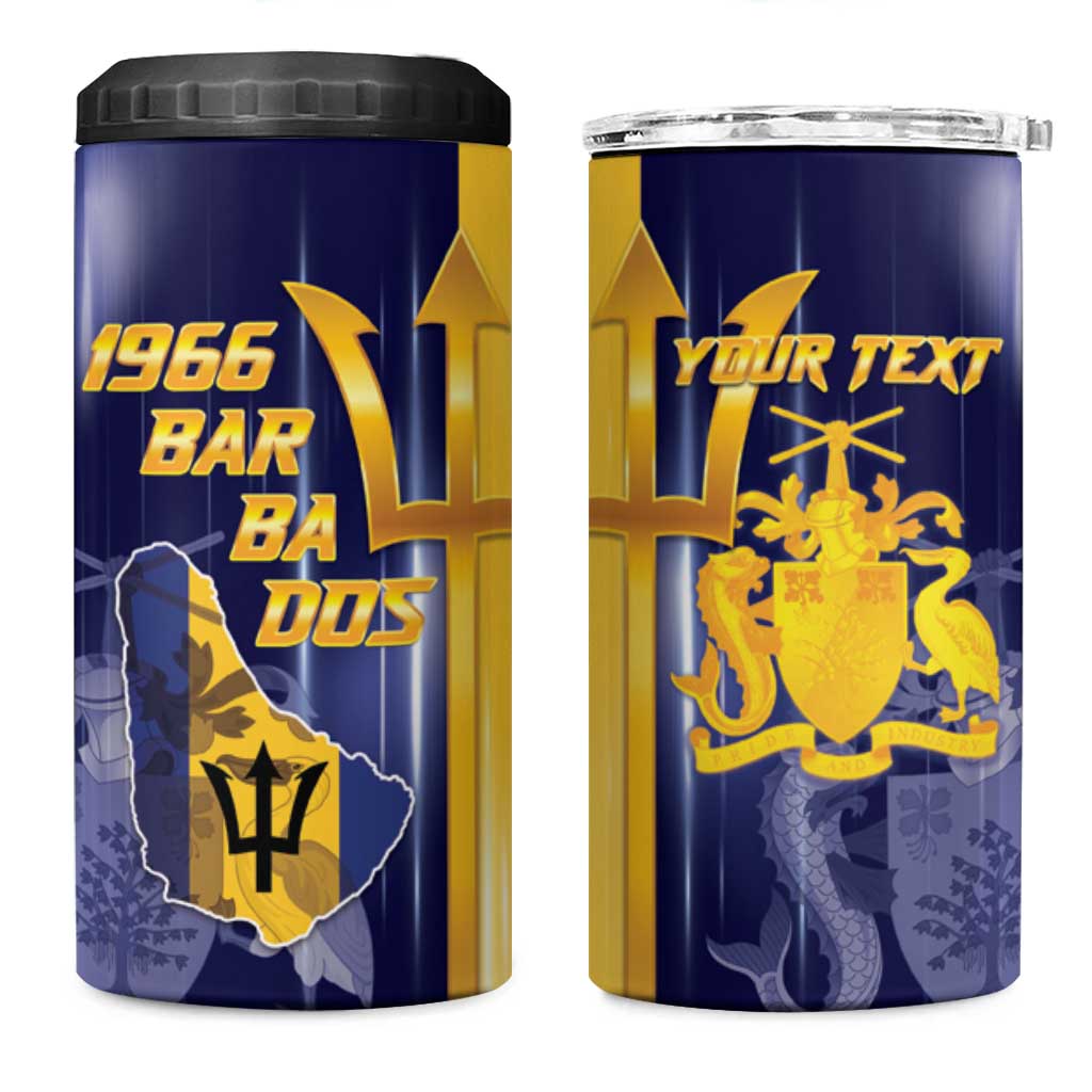 Barbados Independence Day 4 in 1 Can Cooler Tumbler Proud To Be Barbadian - Wonder Print Shop