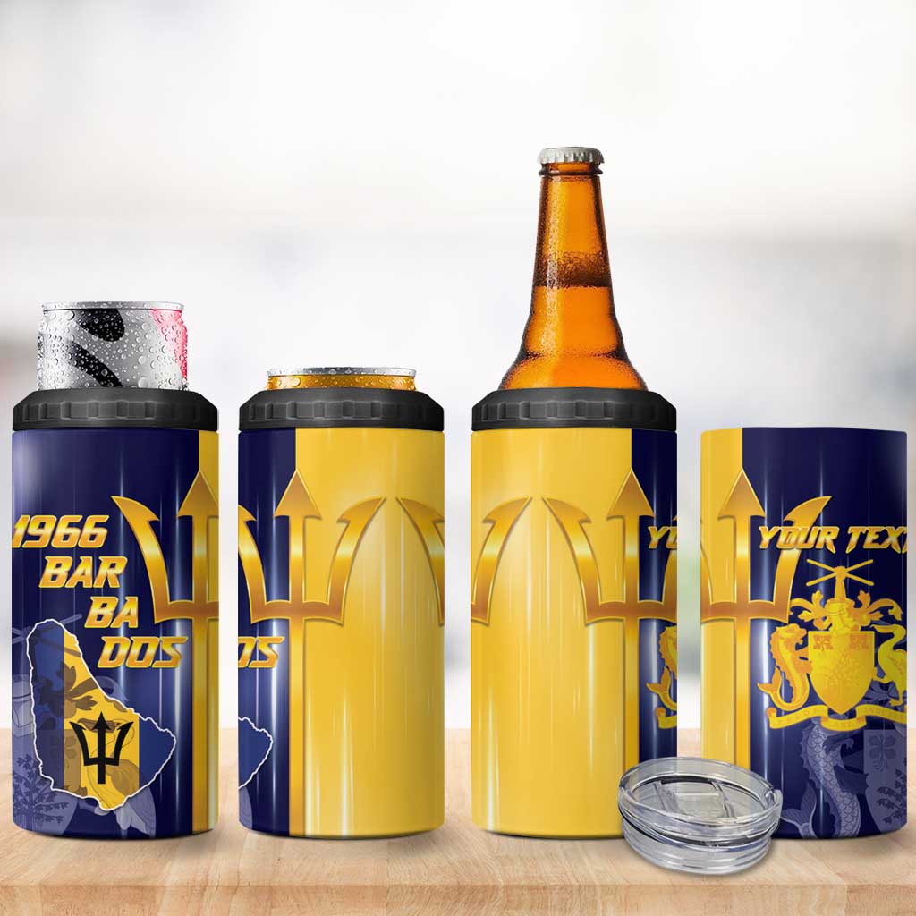 Barbados Independence Day 4 in 1 Can Cooler Tumbler Proud To Be Barbadian - Wonder Print Shop