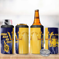 Barbados Independence Day 4 in 1 Can Cooler Tumbler Proud To Be Barbadian - Wonder Print Shop