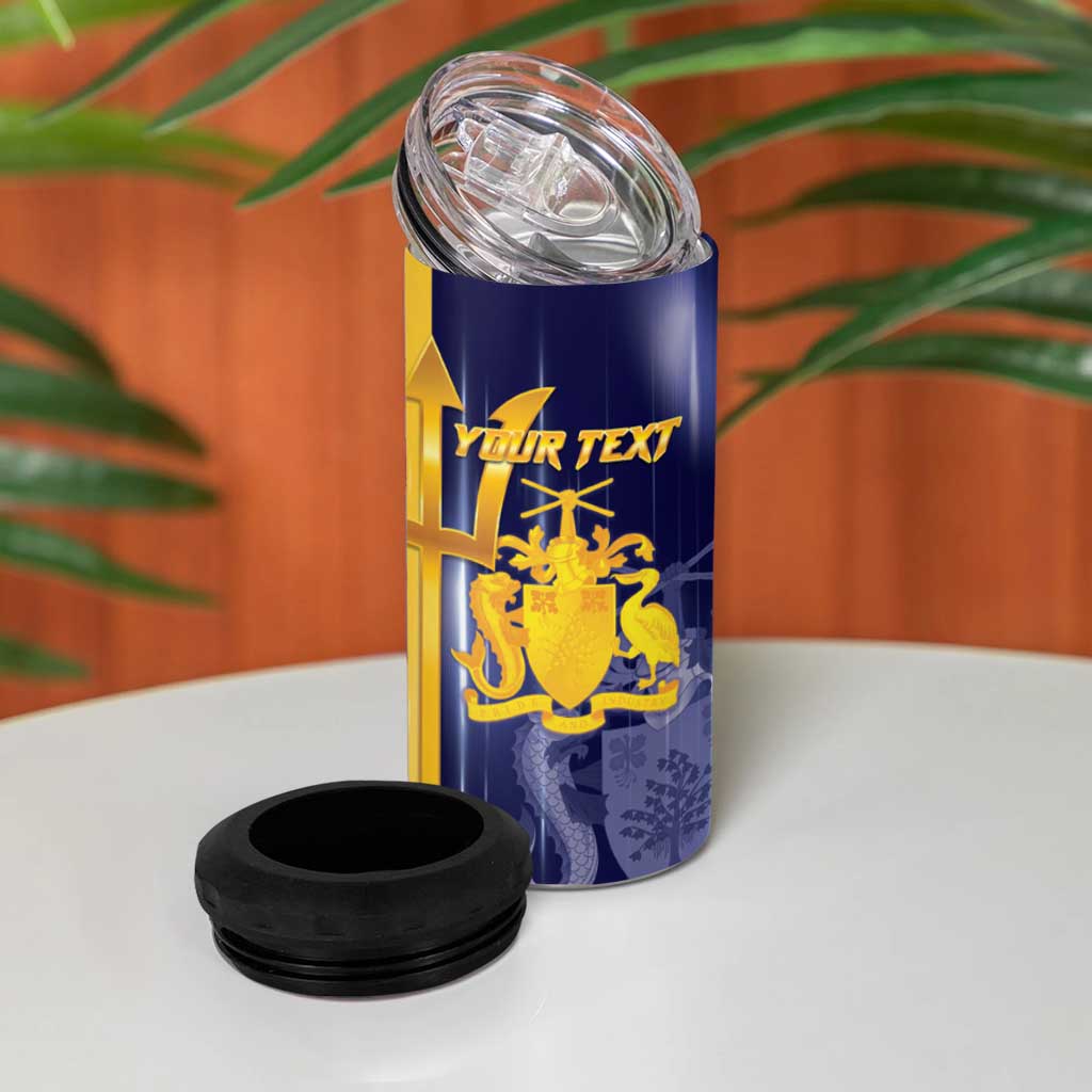 Barbados Independence Day 4 in 1 Can Cooler Tumbler Proud To Be Barbadian - Wonder Print Shop