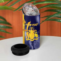 Barbados Independence Day 4 in 1 Can Cooler Tumbler Proud To Be Barbadian - Wonder Print Shop
