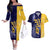 Barbados Independence Day Couples Matching Off The Shoulder Long Sleeve Dress and Hawaiian Shirt Proud To Be Barbadian - Wonder Print Shop