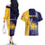 Barbados Independence Day Couples Matching Off The Shoulder Long Sleeve Dress and Hawaiian Shirt Proud To Be Barbadian - Wonder Print Shop