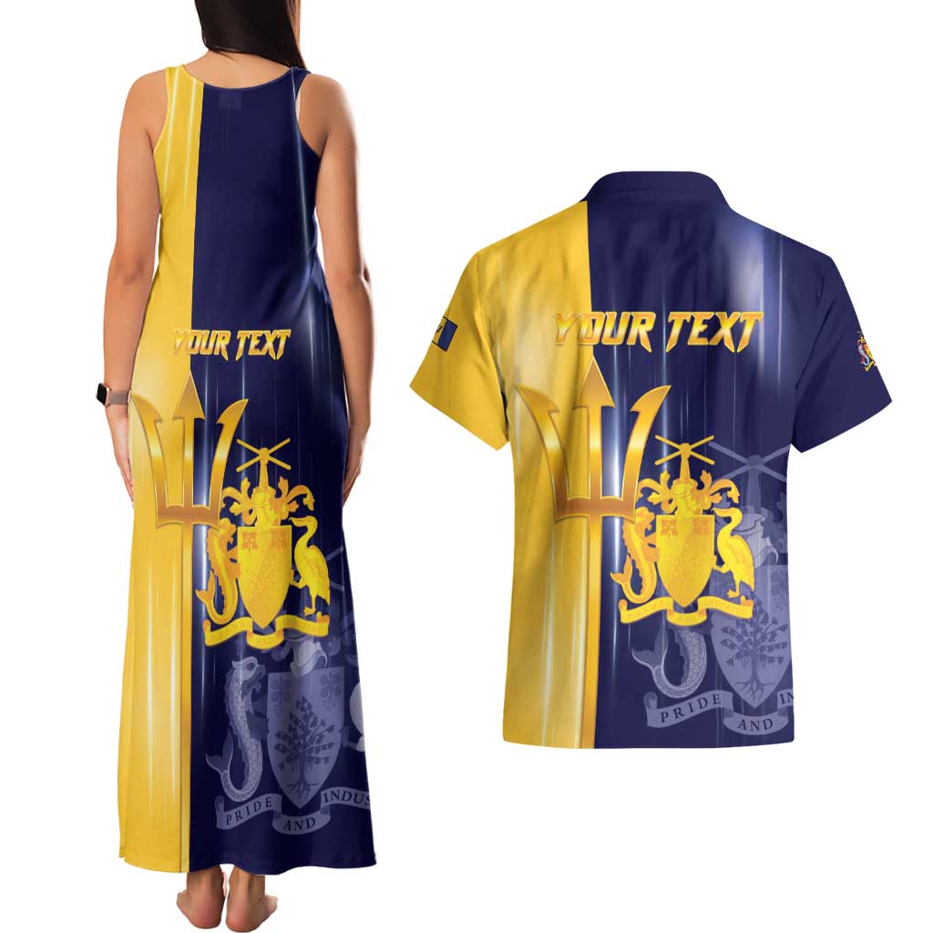Barbados Independence Day Couples Matching Tank Maxi Dress and Hawaiian Shirt Proud To Be Barbadian - Wonder Print Shop