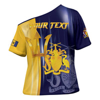 Barbados Independence Day Cross Shoulder Shirt Proud To Be Barbadian - Wonder Print Shop