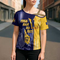 Barbados Independence Day Cross Shoulder Shirt Proud To Be Barbadian - Wonder Print Shop