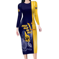 Barbados Independence Day Family Matching Long Sleeve Bodycon Dress and Hawaiian Shirt Proud To Be Barbadian - Wonder Print Shop