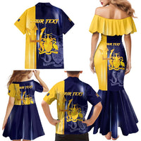 Barbados Independence Day Family Matching Mermaid Dress and Hawaiian Shirt Proud To Be Barbadian - Wonder Print Shop