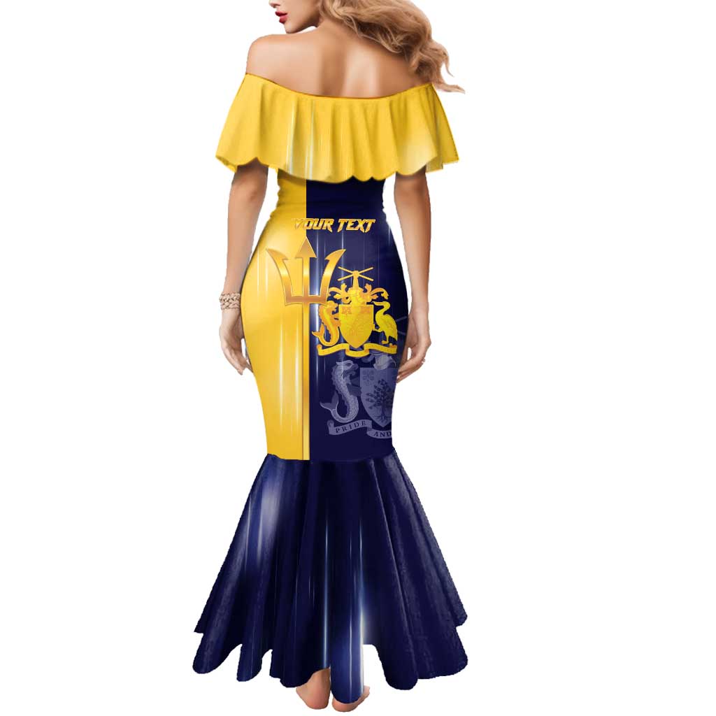 Barbados Independence Day Family Matching Mermaid Dress and Hawaiian Shirt Proud To Be Barbadian - Wonder Print Shop