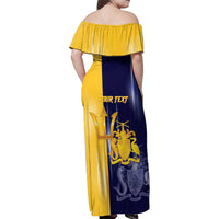 Barbados Independence Day Family Matching Off Shoulder Maxi Dress and Hawaiian Shirt Proud To Be Barbadian - Wonder Print Shop