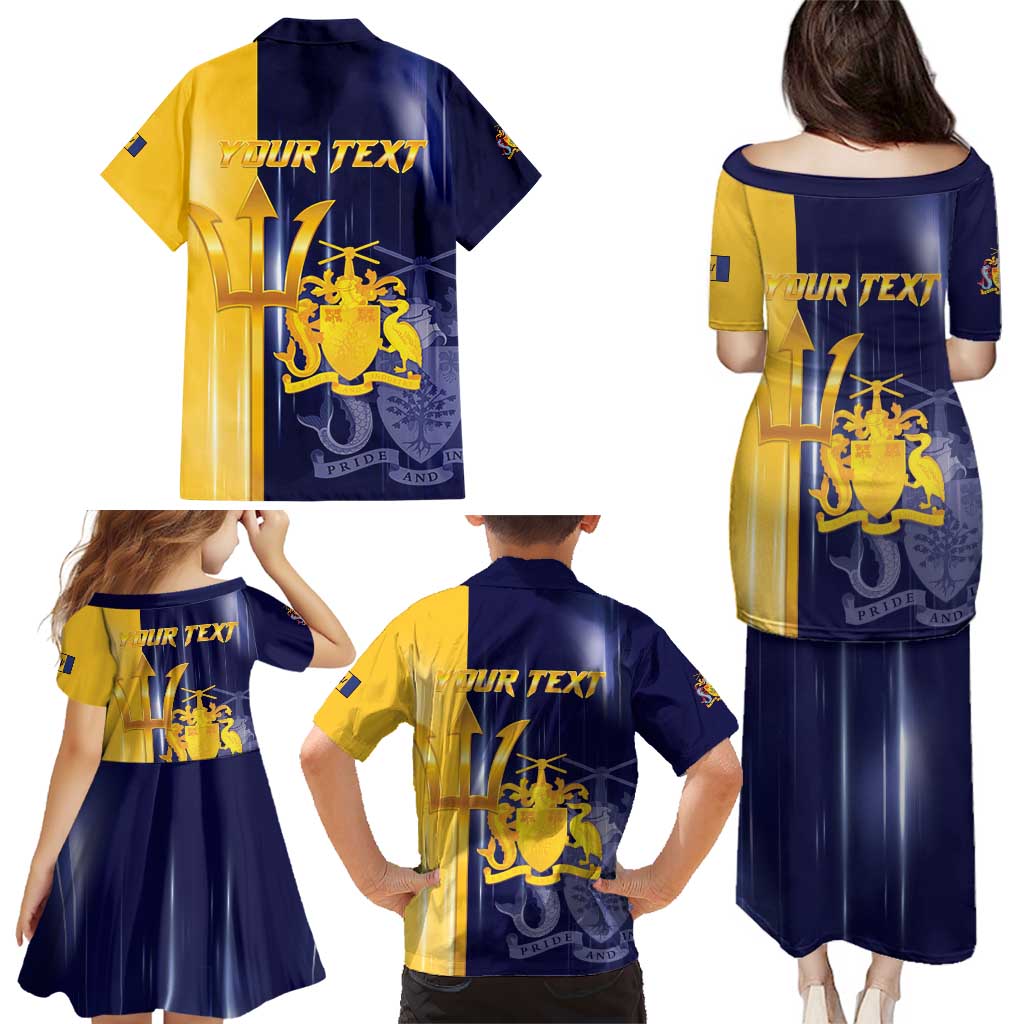 Barbados Independence Day Family Matching Puletasi and Hawaiian Shirt Proud To Be Barbadian - Wonder Print Shop