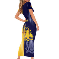 Barbados Independence Day Family Matching Short Sleeve Bodycon Dress and Hawaiian Shirt Proud To Be Barbadian - Wonder Print Shop