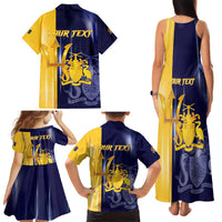 Barbados Independence Day Family Matching Tank Maxi Dress and Hawaiian Shirt Proud To Be Barbadian - Wonder Print Shop