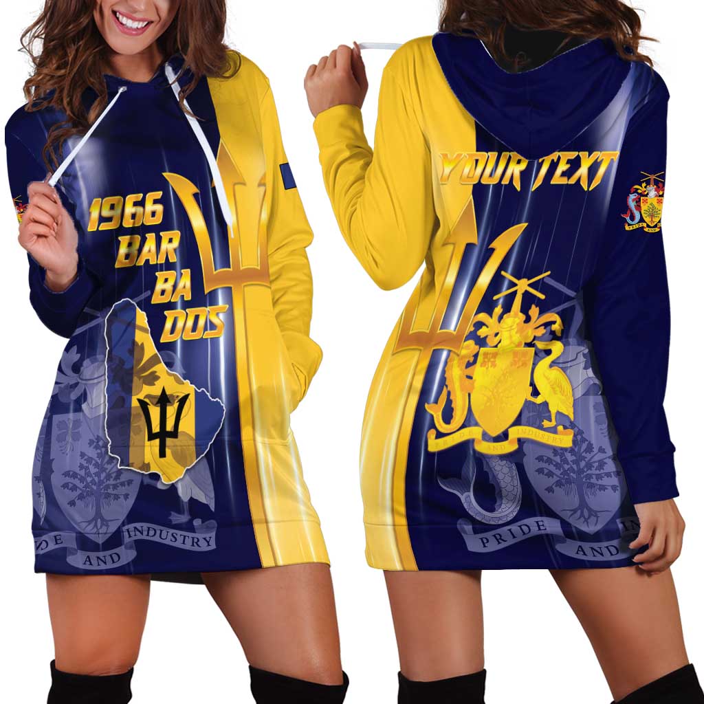 Barbados Independence Day Hoodie Dress Proud To Be Barbadian - Wonder Print Shop