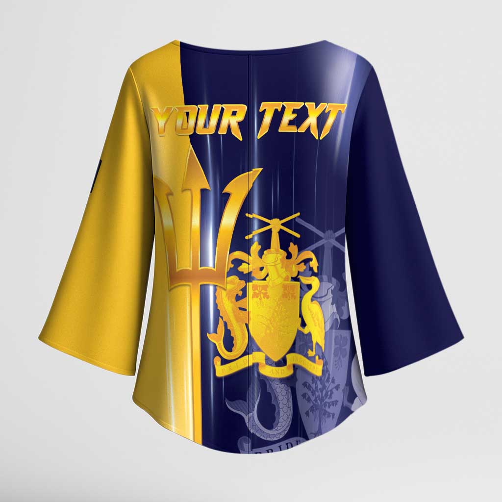 Barbados Independence Day Kimono Sleeve Blouse Proud To Be Barbadian - Wonder Print Shop