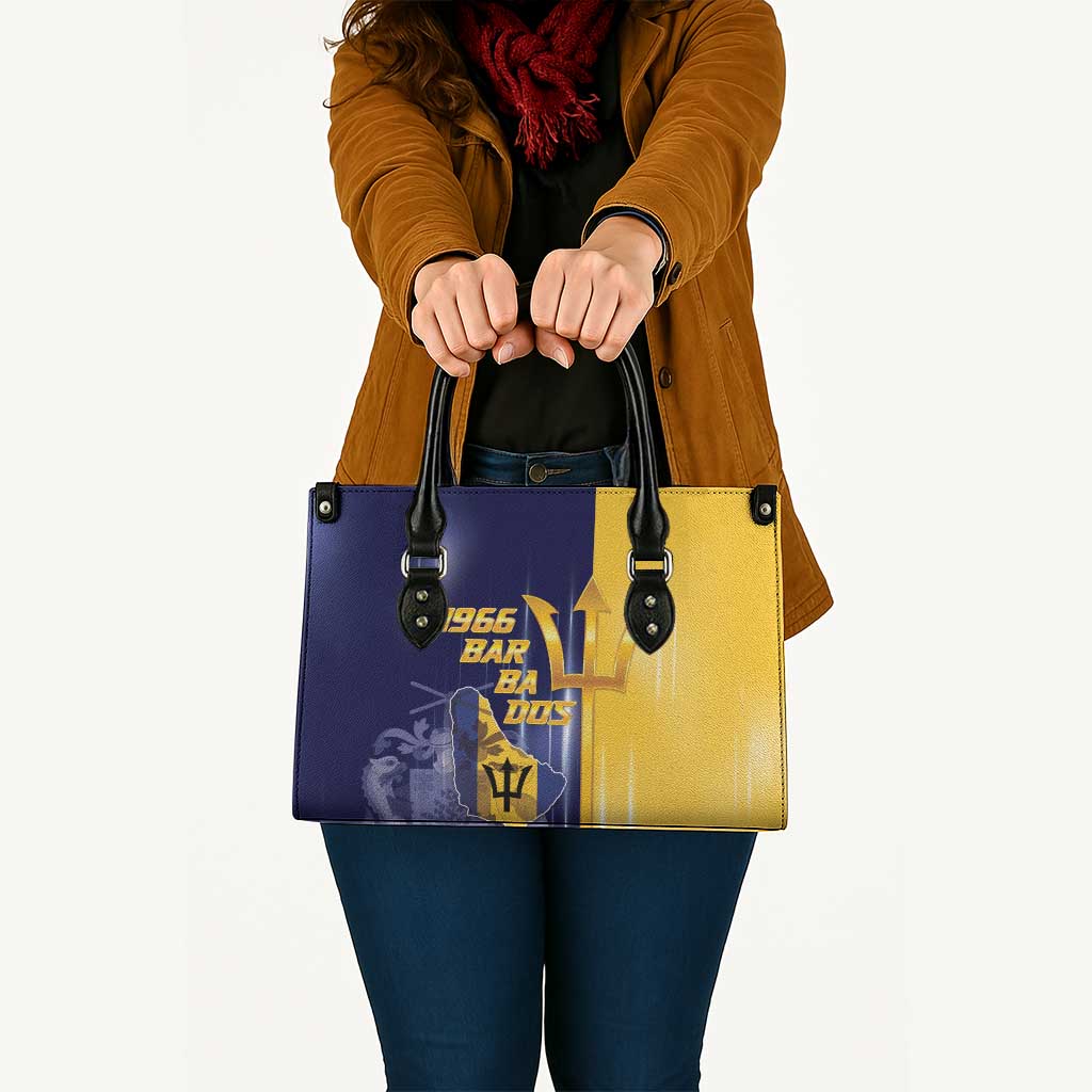 Barbados Independence Day Leather Bag Proud To Be Barbadian - Wonder Print Shop