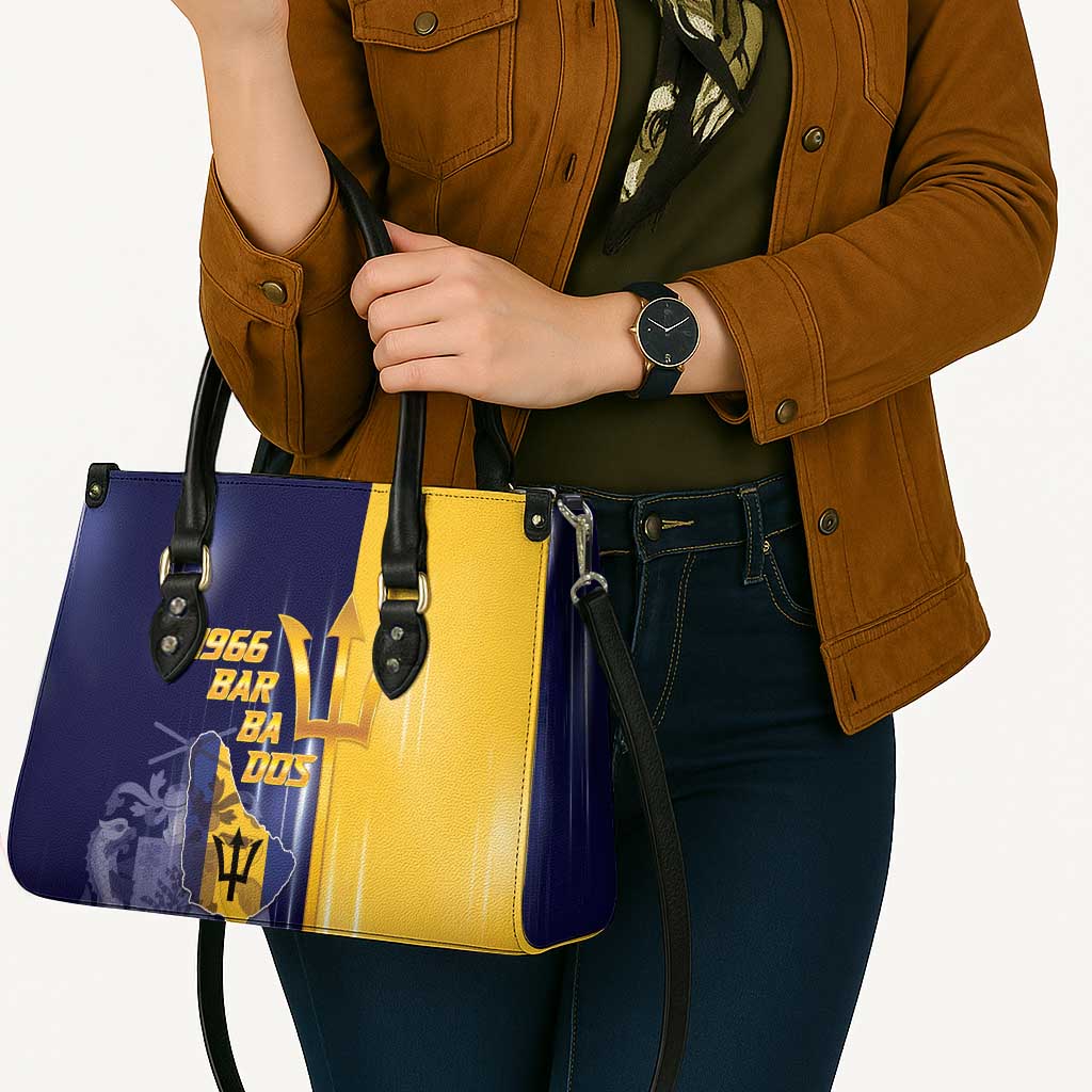 Barbados Independence Day Leather Bag Proud To Be Barbadian - Wonder Print Shop