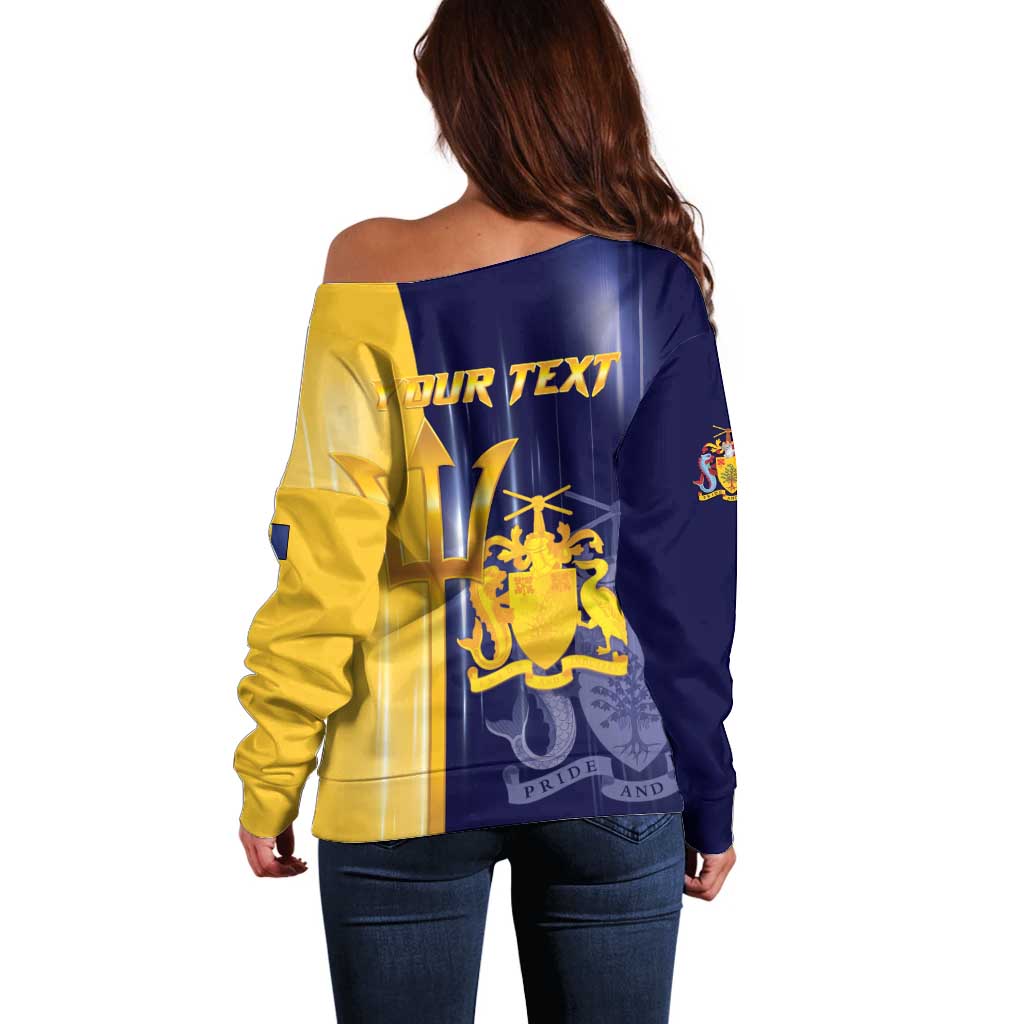 Barbados Independence Day Off Shoulder Sweater Proud To Be Barbadian - Wonder Print Shop