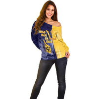 Barbados Independence Day Off Shoulder Sweater Proud To Be Barbadian - Wonder Print Shop