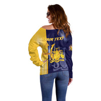Barbados Independence Day Off Shoulder Sweater Proud To Be Barbadian - Wonder Print Shop