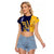 Barbados Independence Day Raglan Cropped T Shirt Proud To Be Barbadian - Wonder Print Shop