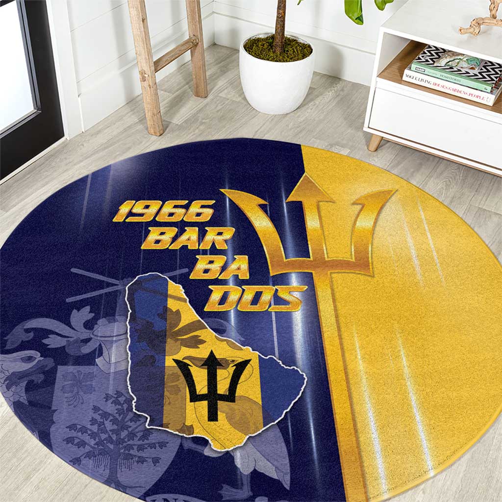 Barbados Independence Day Round Carpet Proud To Be Barbadian - Wonder Print Shop