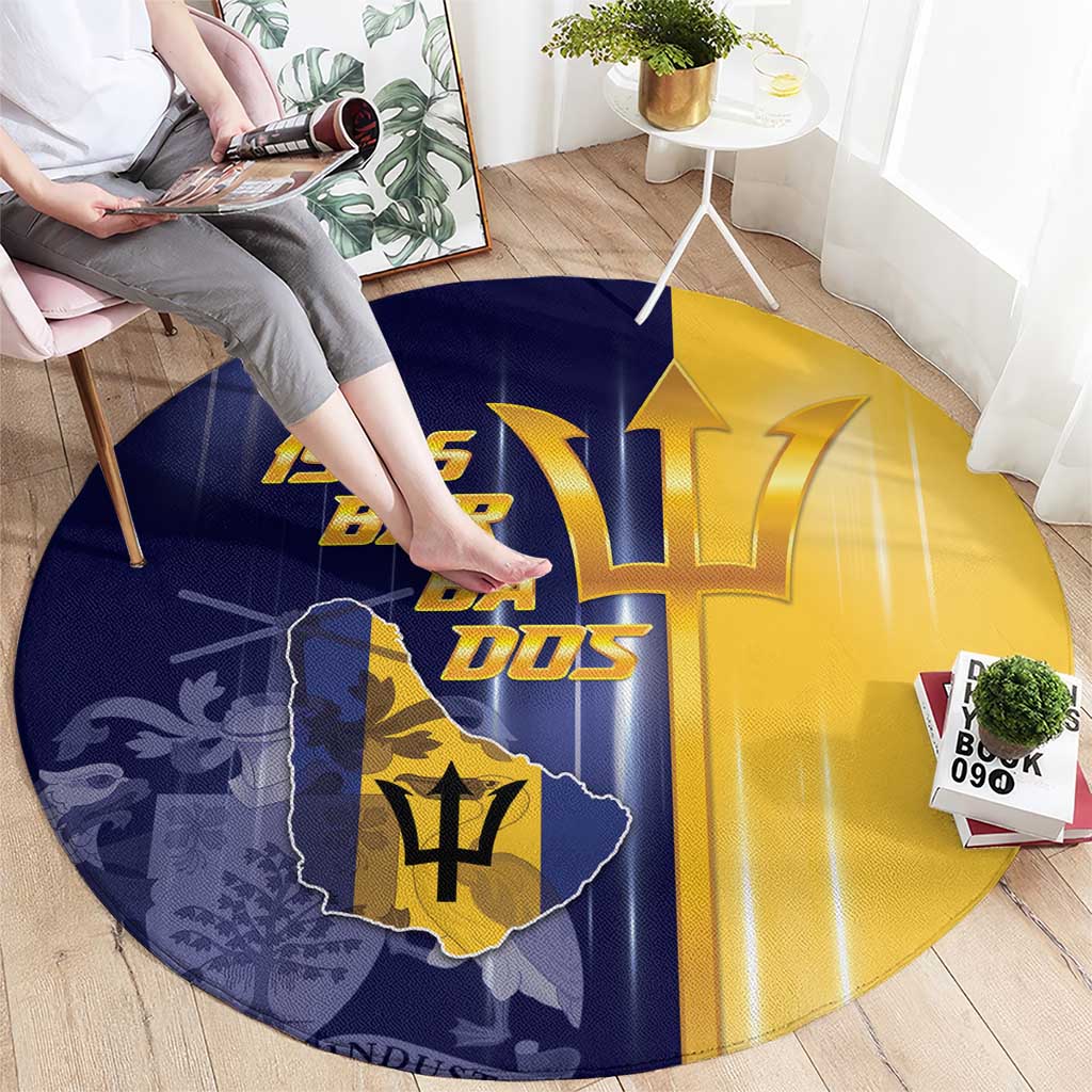 Barbados Independence Day Round Carpet Proud To Be Barbadian - Wonder Print Shop