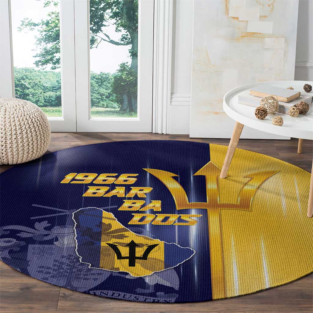 Barbados Independence Day Round Carpet Proud To Be Barbadian - Wonder Print Shop