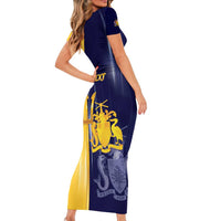 Barbados Independence Day Short Sleeve Bodycon Dress Proud To Be Barbadian - Wonder Print Shop
