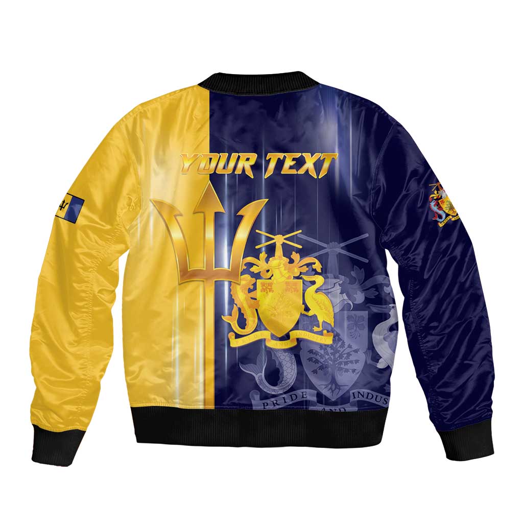 Barbados Independence Day Sleeve Zip Bomber Jacket Proud To Be Barbadian - Wonder Print Shop