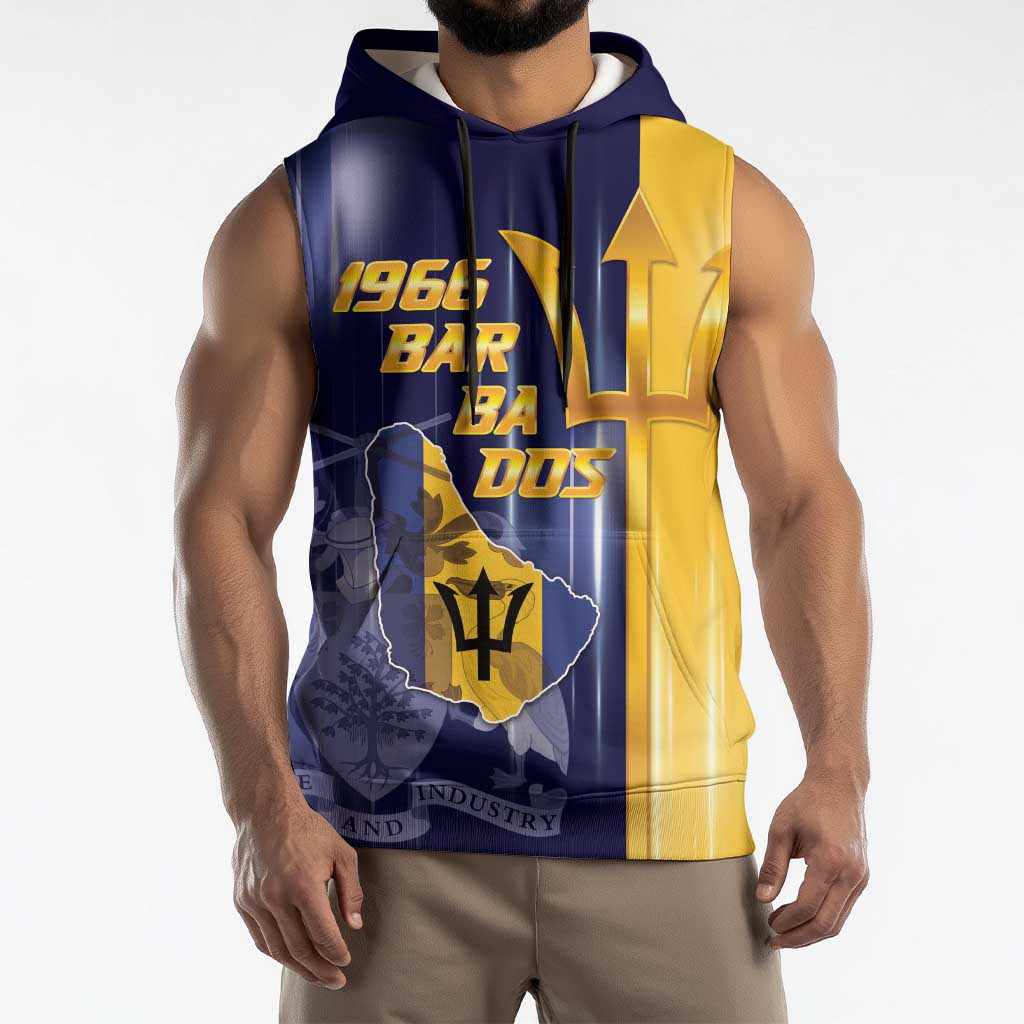 Barbados Independence Day Sleeveless Hoodie Proud To Be Barbadian - Wonder Print Shop