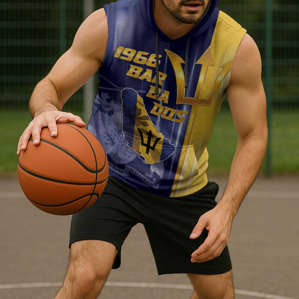 Barbados Independence Day Sleeveless Hoodie Proud To Be Barbadian - Wonder Print Shop