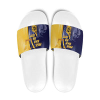 Barbados Independence Day Slide Sandals Proud To Be Barbadian - Wonder Print Shop