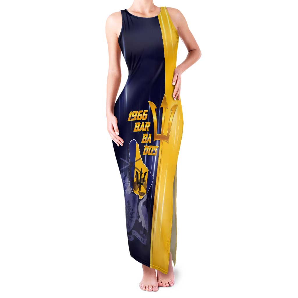 Barbados Independence Day Tank Maxi Dress Proud To Be Barbadian - Wonder Print Shop