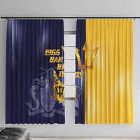 Barbados Independence Day Window Curtain Proud To Be Barbadian - Wonder Print Shop