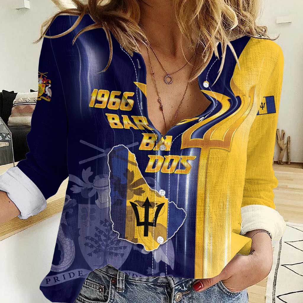 Barbados Independence Day Women Casual Shirt Proud To Be Barbadian - Wonder Print Shop