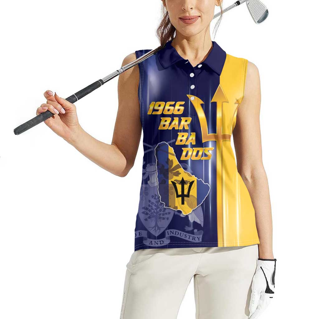 Barbados Independence Day Women Sleeveless Polo Shirt Proud To Be Barbadian - Wonder Print Shop