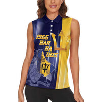 Barbados Independence Day Women Sleeveless Polo Shirt Proud To Be Barbadian - Wonder Print Shop