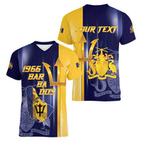 Barbados Independence Day Women V-Neck T-Shirt Proud To Be Barbadian - Wonder Print Shop