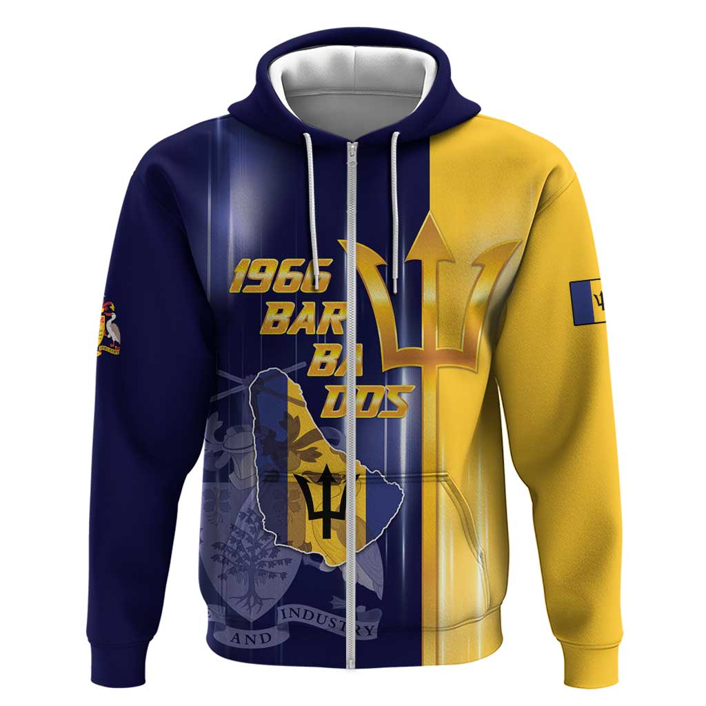 Barbados Independence Day Zip Hoodie Proud To Be Barbadian - Wonder Print Shop