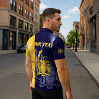 Barbados Independence Day Zipper Polo Shirt Proud To Be Barbadian - Wonder Print Shop